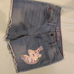 Girls Vigoss Embellished Jean Shorts